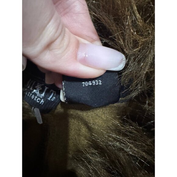 MIXIT Women’s Denim Long Coat Size 6 Faux Fur Collar Vintage Y2K Stretch - Picture 10 of 10